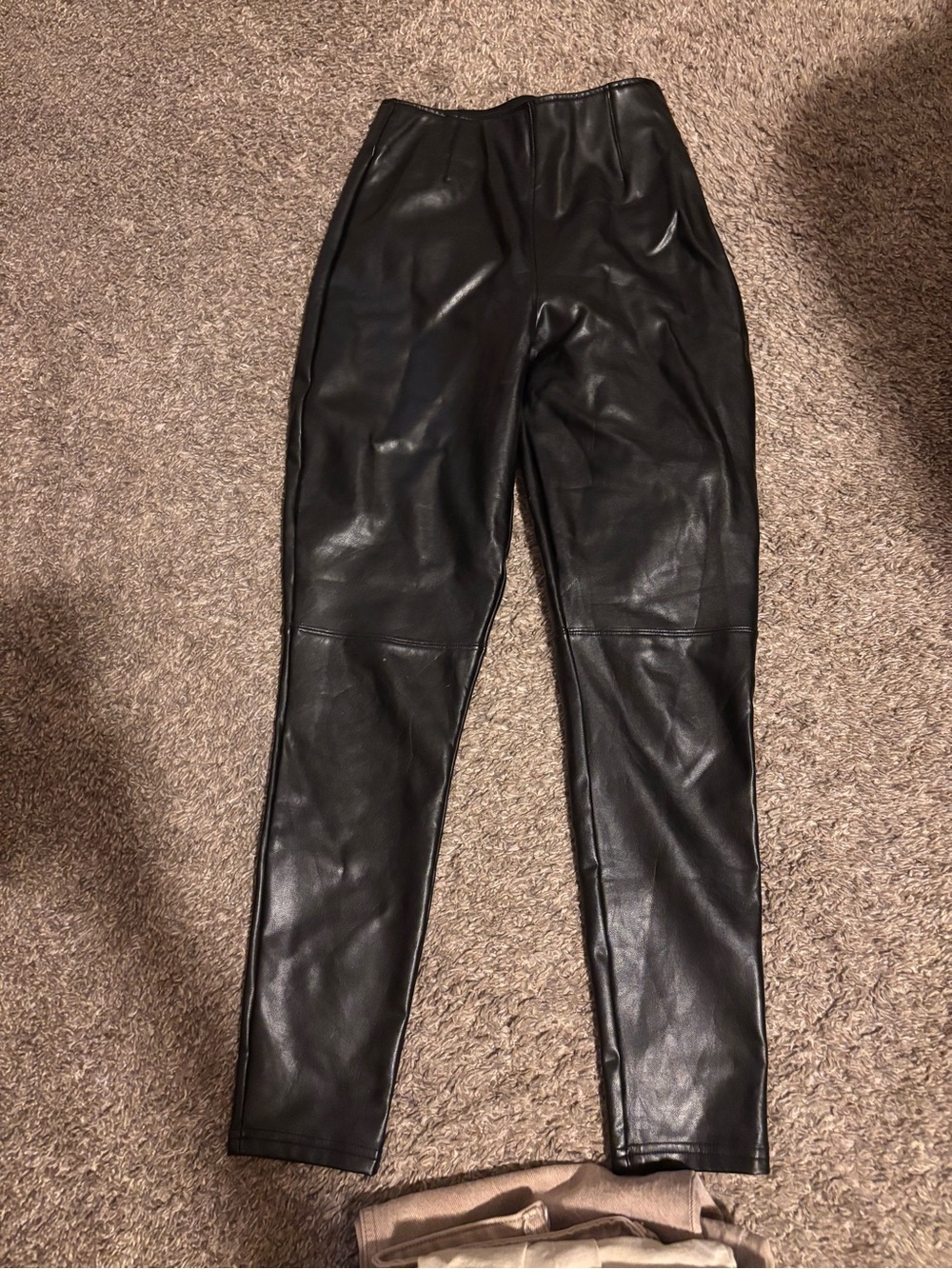 Abercrombie & Fitch Black Vegan Leather leggings